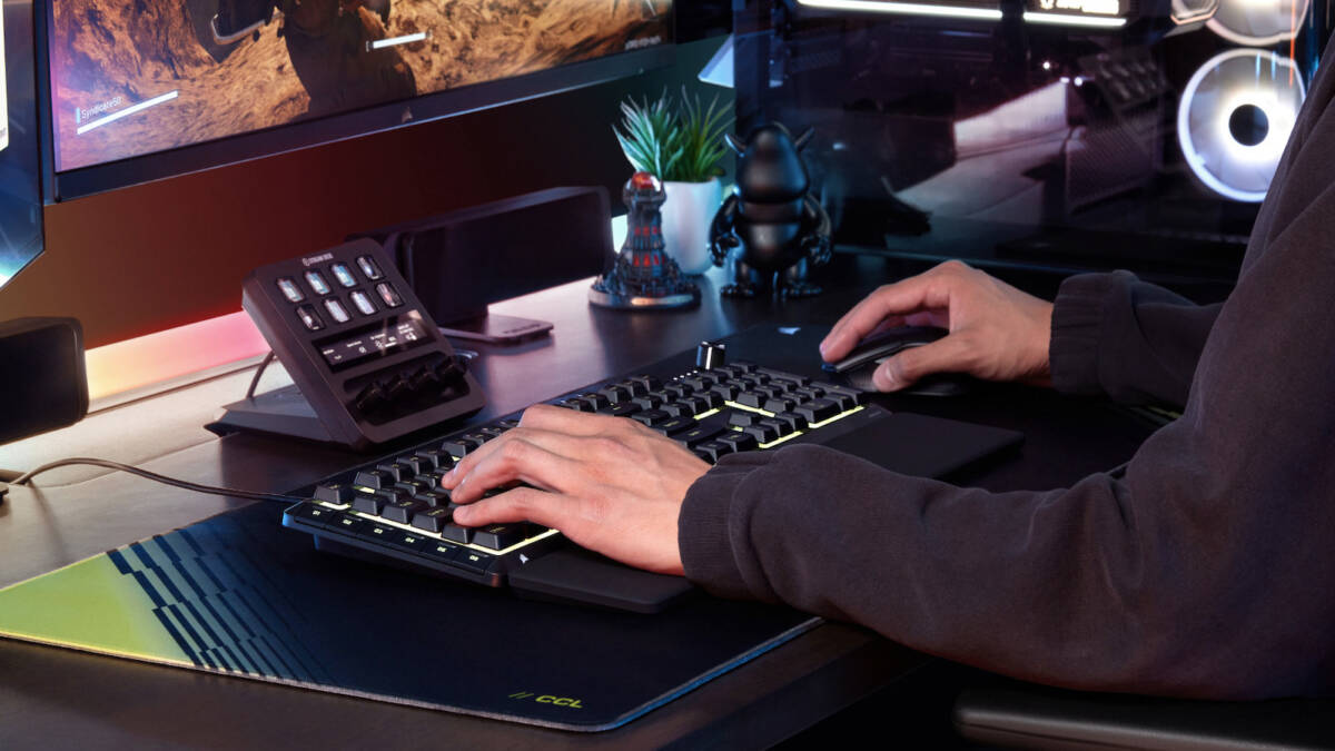 Corsair выпустила игровые клавиатуры с колесом и мышь с батареей на 140 часов 1 Клавиатура, мышь, монитор, телефон, декоративные фигуры, растение