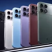 Модели iPhone 13 Pro в пяти цветах с тройной камерой