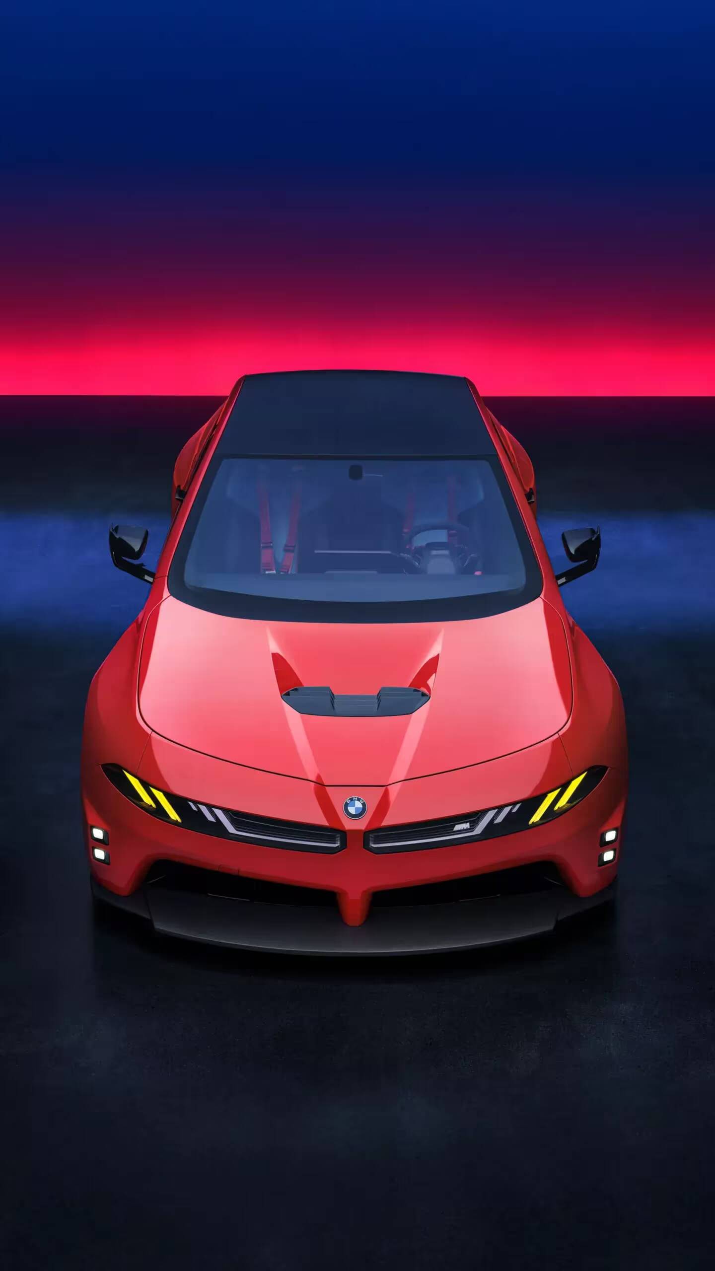 Франк ван Меел рассказал о будущем BMW M и электрическом M3 2 красный электромобиль BMW M3 на тёмном фоне