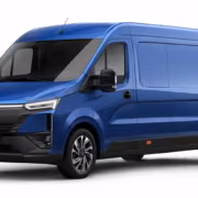 ГАЗель NEXT коммерческий фургон голубой передний ракурс