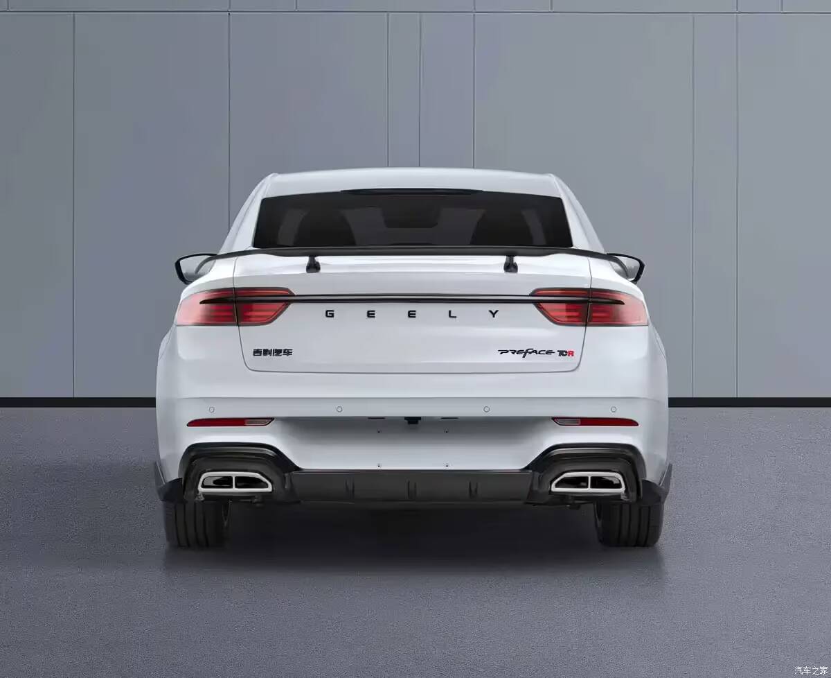 Задняя часть автомобиля Geely Preface TCR белый