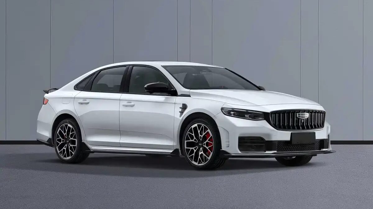 Geely рассекретила спортивный Preface TCR с 290 л.с. и задним антикрылом 2 Белый спортивный автомобиль Geely Preface TCR с задним антикрылом