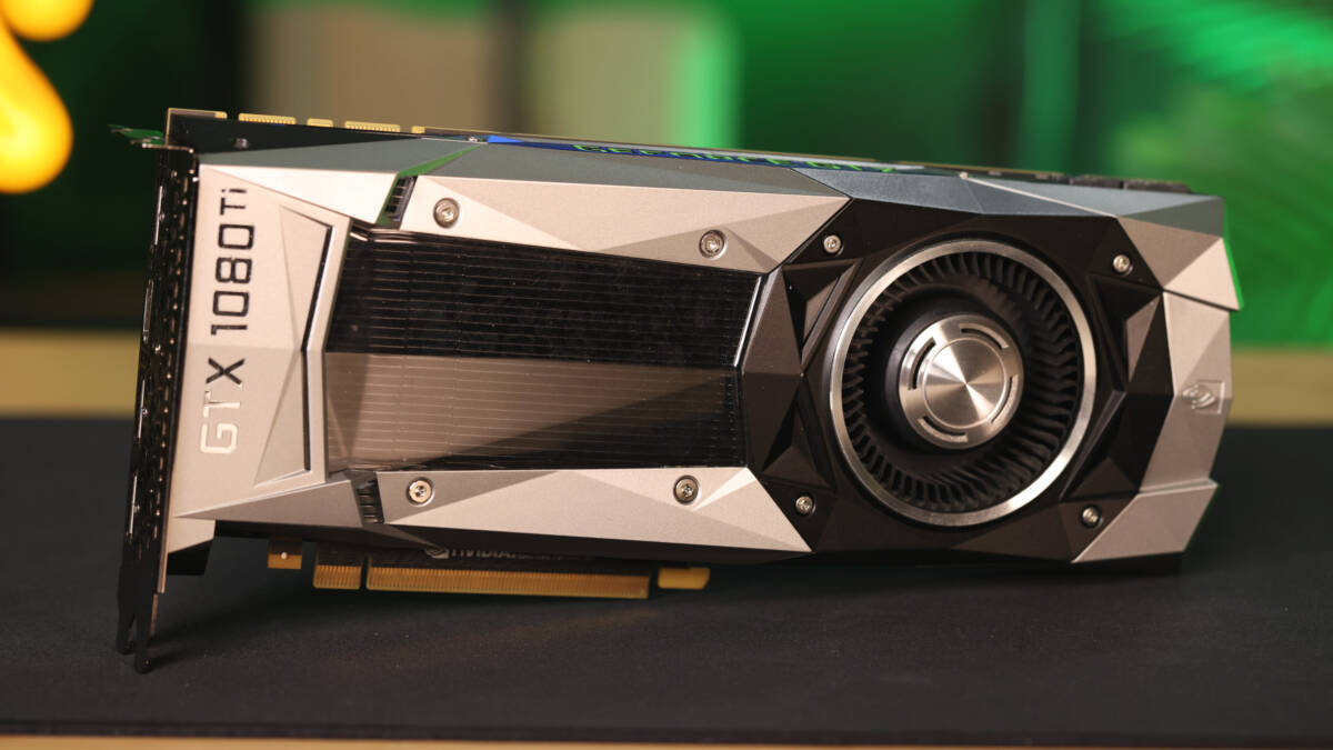 Видеокарта GeForce GTX 1080 Ti с серым корпусом