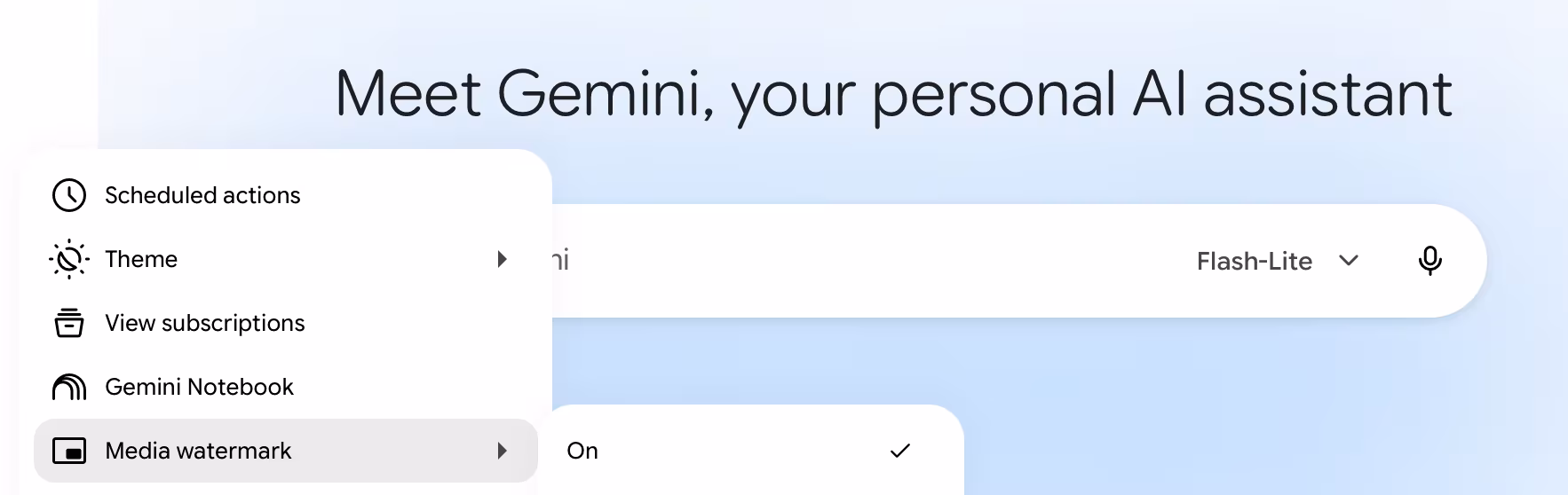 Google разрешила отключать видимый водяной знак в Gemini 3 Настройки Watermark в Google Gemini на Chrome