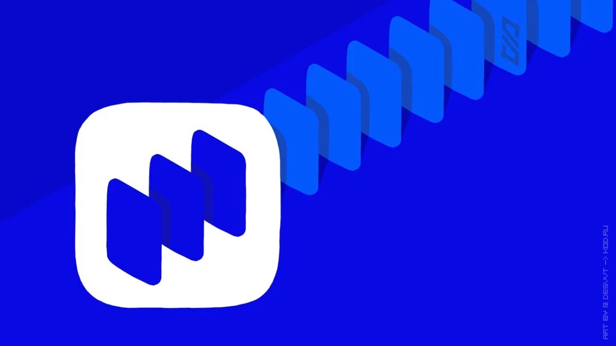 Логотип Google Play с тремя стрелками в белом квадрате на синем фоне
