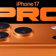 задняя камера iPhone 17 Pro Max оранжевый цвет