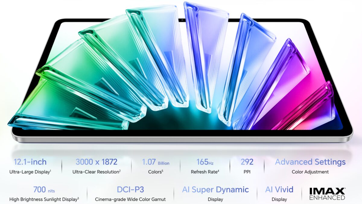 Honor Pad 20 Pro получил экран 3K 165 Гц, Snapdragon 8s Gen 4 и батарею 10 100 мА·ч