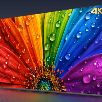 Huawei показала первые RGB MiniLED-телевизоры Vision Smart Screen 6 SE 6 Цветной экран телевизора Huawei Vision Smart Screen 6 SE с каплями воды