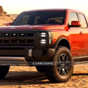 Hyundai подтвердит рамный пикап до 2030 года и метит в Ford Ranger 2 Красный пикап Hyundai в пустыне с горами и кактусами