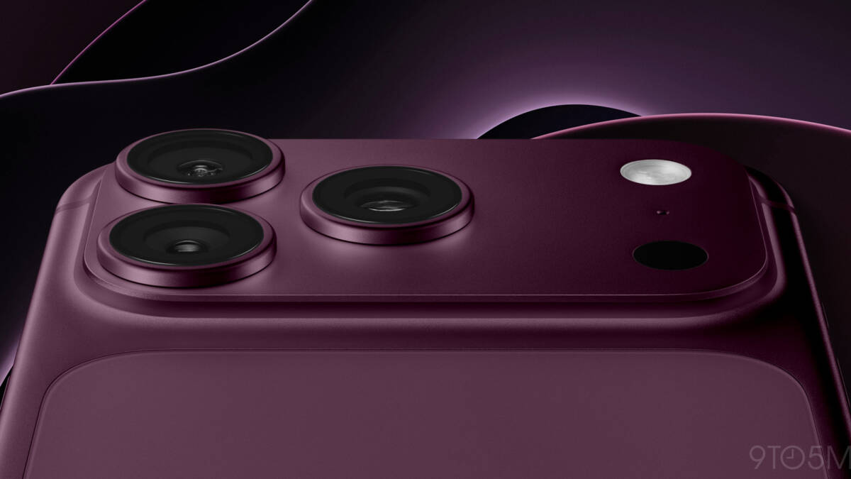 iPhone 18 Pro получит уменьшенный Dynamic Island и новый цвет Dark Cherry 5 Задняя панель iPhone 18 Pro с тремя камерами и новым цветом Dark Cherry