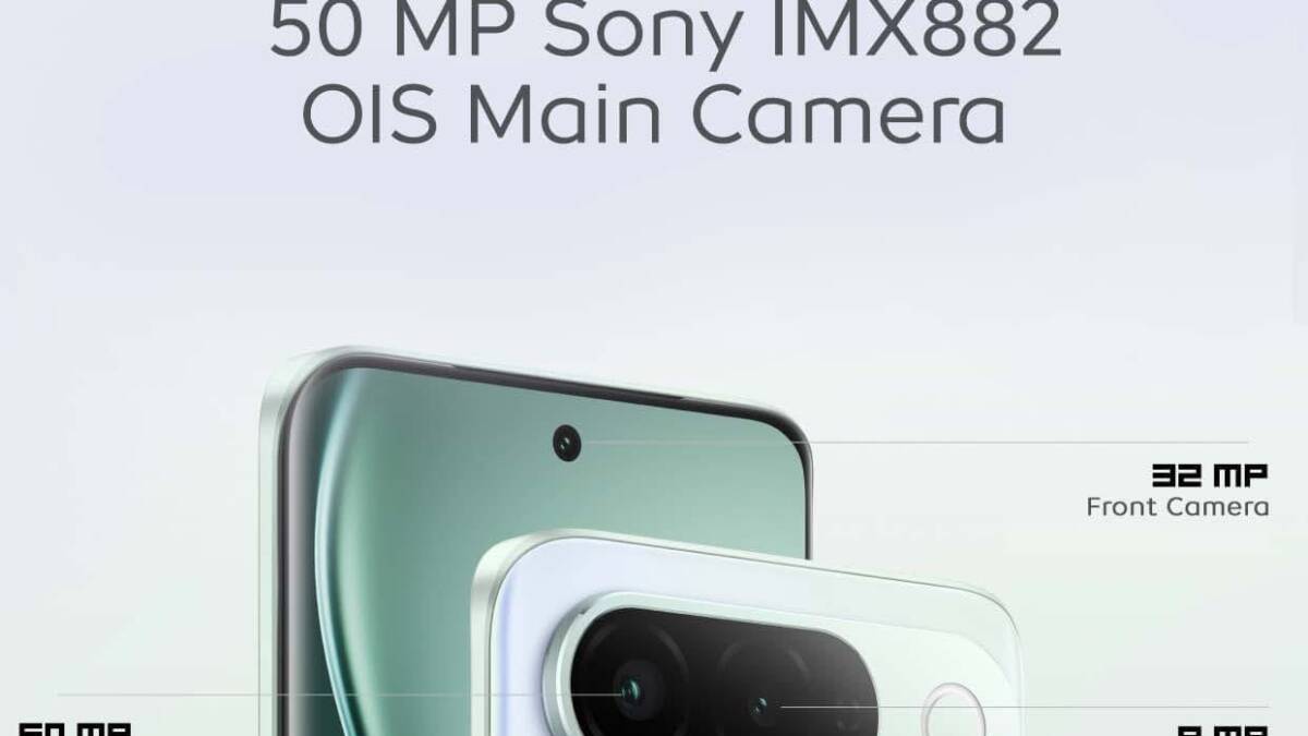 Рекламный постер iQOO Z11 с камерой Sony IMX882