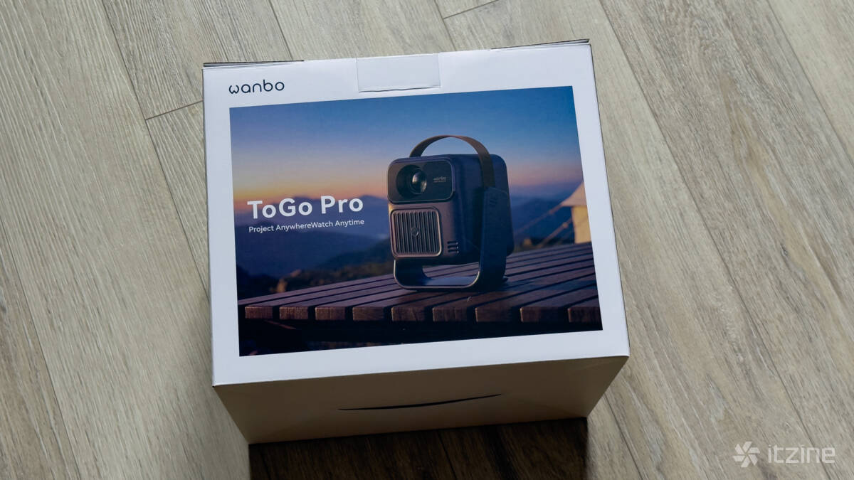 Коробка с изображением портативного проектора Wanbo ToGo Pro