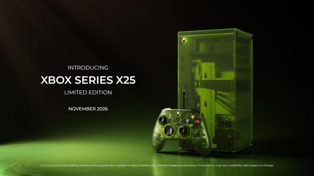 Юбилейная Xbox к 25-летию Microsoft выйдет за $899 1 игровая консоль, контроллер, корпус, кнопки интерфейс