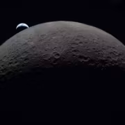 Карта Луны с кратерами и ударными бассейнами с карты КНР