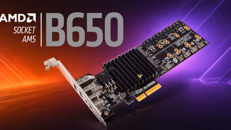 Плата AMD B650 с четырьмя разъёмами M.2 и SATA