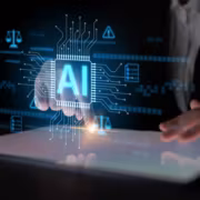 Цифровая AI модель Kimi K3 на планшете технологии