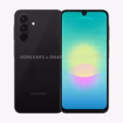 Сзади и спереди Samsung Galaxy A18 с тремя камерами