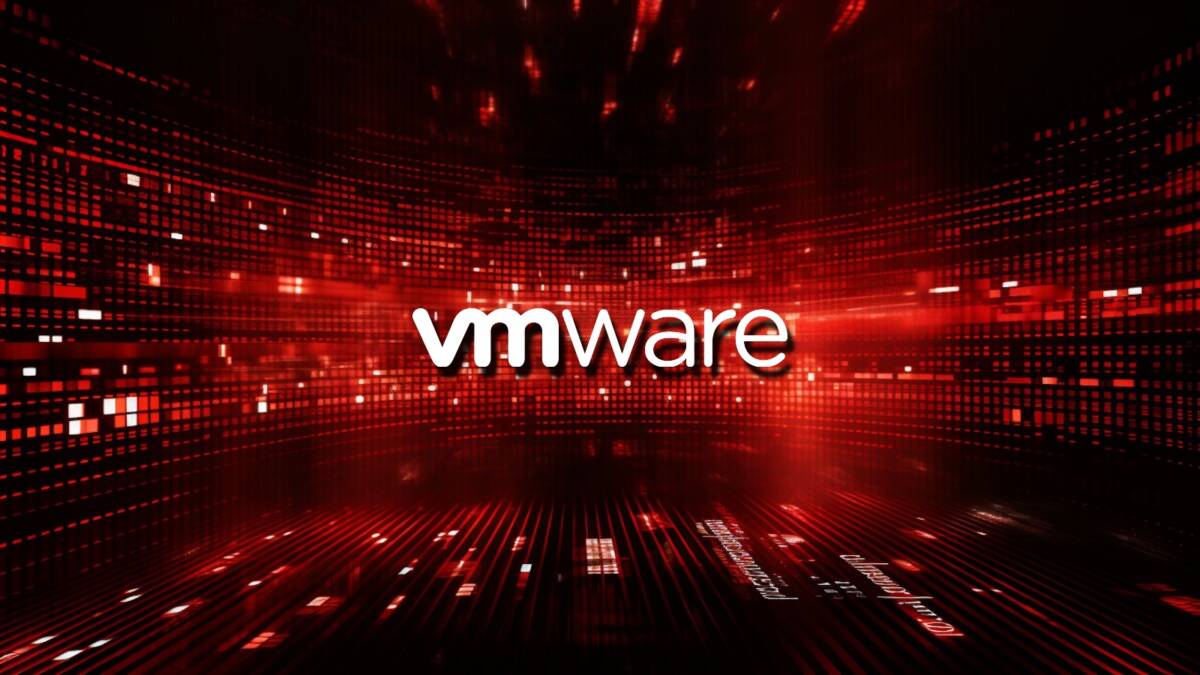 Визуализация уязвимости в VMware vCenter с красным фоном