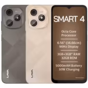 Модель Lava Smart 4 на двух цветах серый и бежевый
