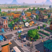 Моделированный город из Lego Skylines на выставке Gamescom 2026