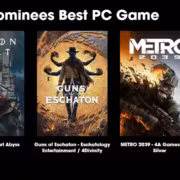 Пять обложек игр номинантов на премию Best PC Game