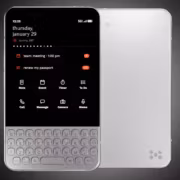 Смартфон Minimal Phone 2 с черным экраном и клавиатурой