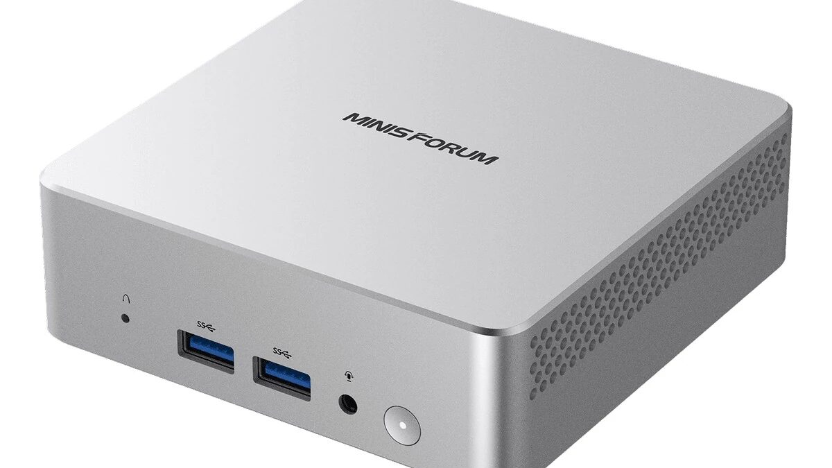 Мини-ПК Minisforum Elite Mini M2 Air-304 корпус серебристого цвета
