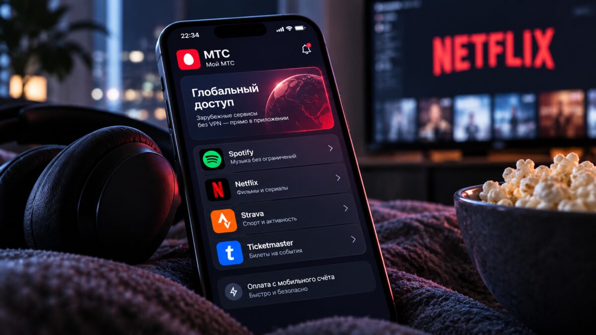 МТС открыла доступ к Spotify, Netflix и Ticketmaster без VPN