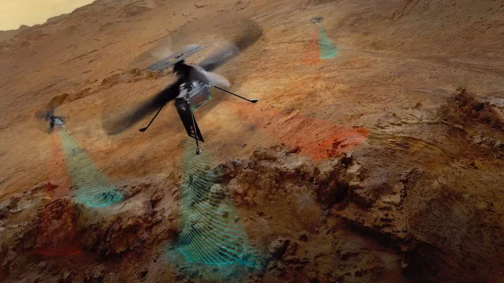NASA и AeroVironment продвигают три марсианских вертолета SkyFall
