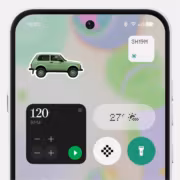 Часть экрана Nothing OS 5.0, иконка сообщения и сигнал Wi-Fi