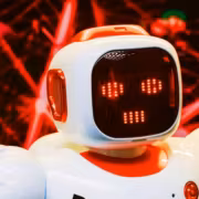 Робот с дисплеем и светодиодами, OpenAI сбой