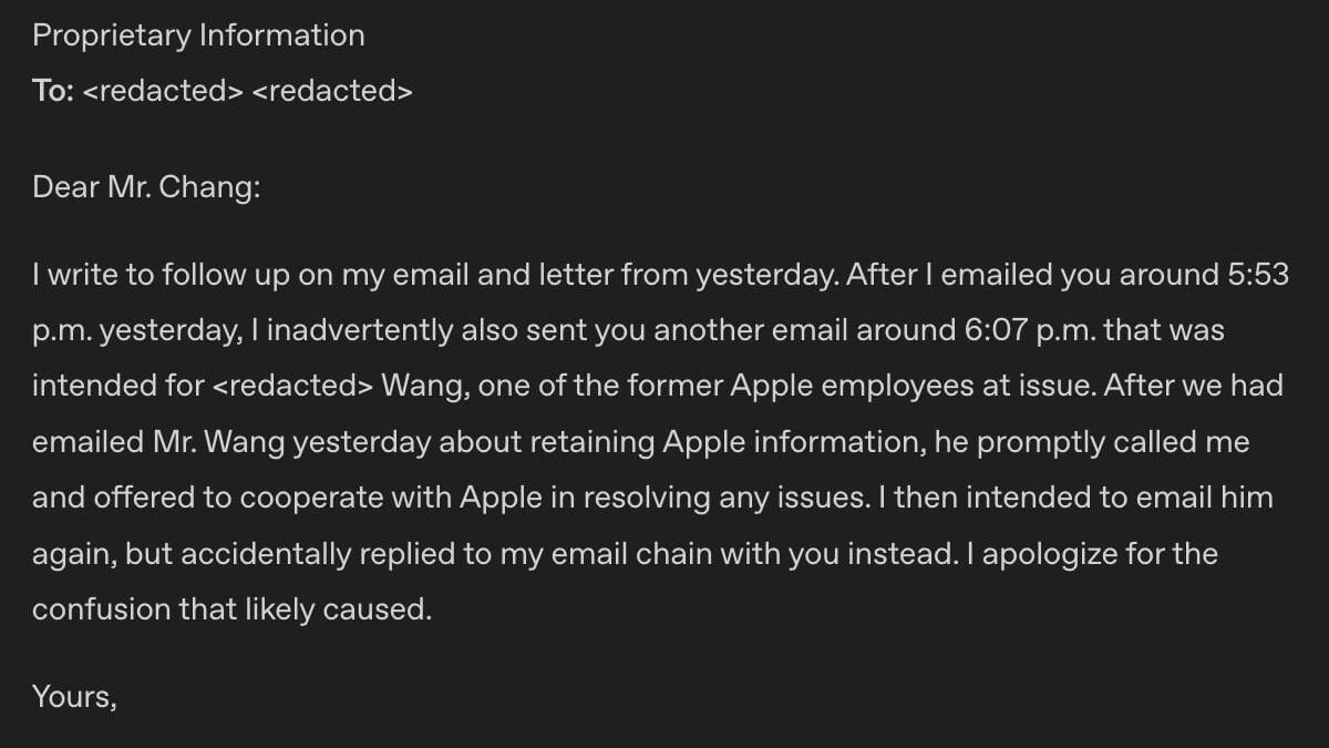 Email переписка Apple и бывших сотрудников OpenAI