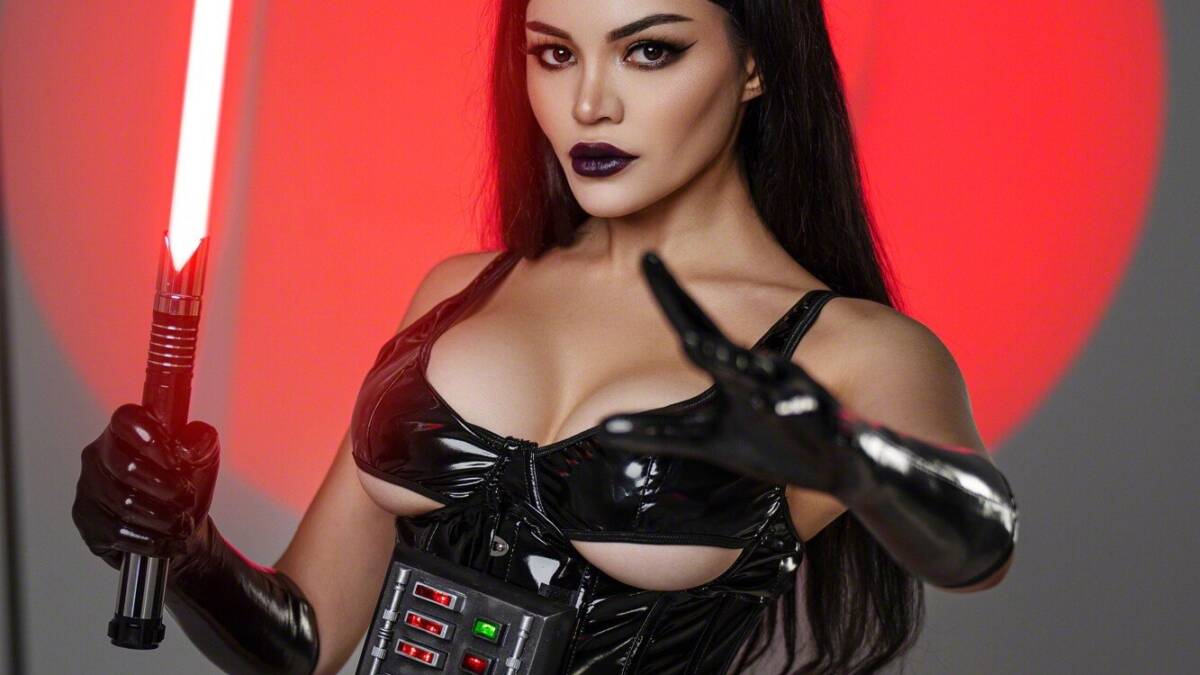 Тёмная сторона по-женски: KalinkaFox примерила образ Дарта Вейдера 18+ 8 КалинкаФокс в образе Дарта Вейдера из статьи