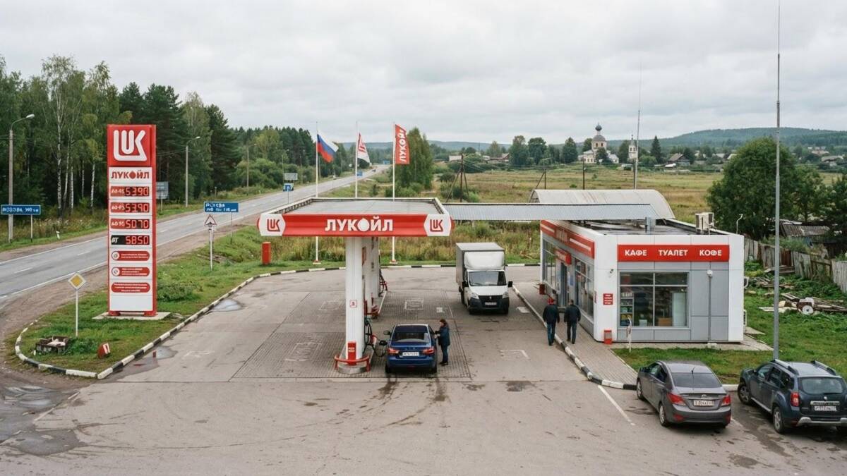 Приложения «Лукойла» и Teboil удалили из App Store 3 Заправка Лукойл у дороги с машинами и магазином