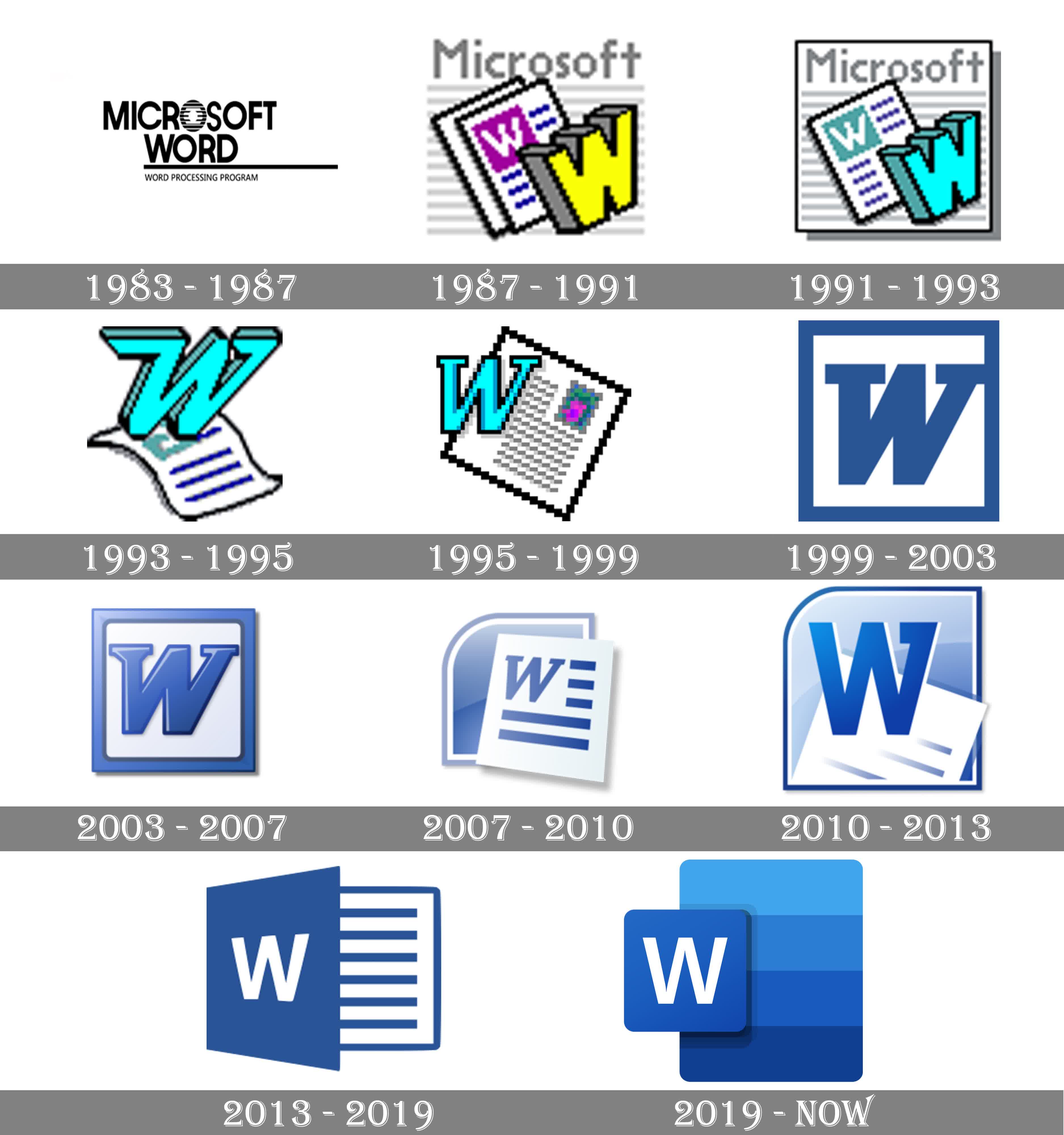Разработчик перенёс Word for Windows 1.1a на современные x64-системы 1 Логотип Microsoft Word 2023-2027 иконка и значки Windows