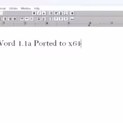 Окно Microsoft Word 1.1a перенос на современные x64 системысредства форматирование текста