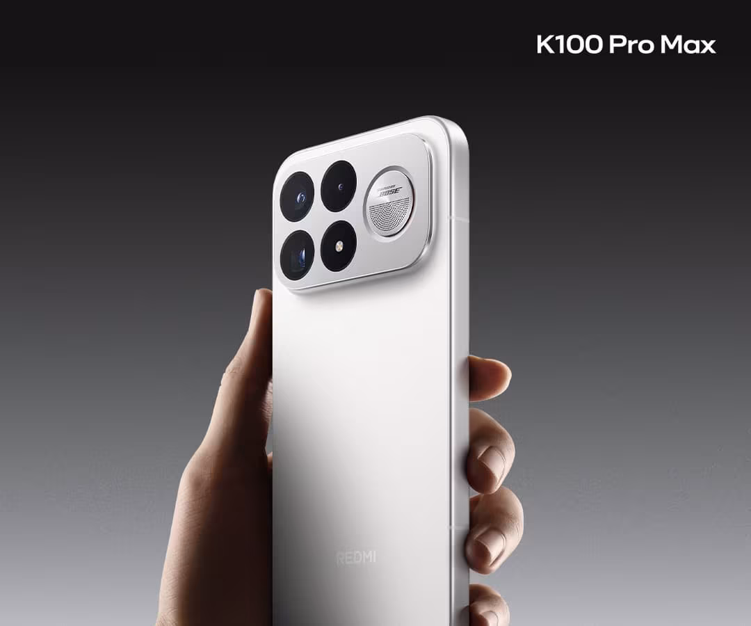 Мобильный телефон Redmi K100 Pro Max с камерами и брендингом