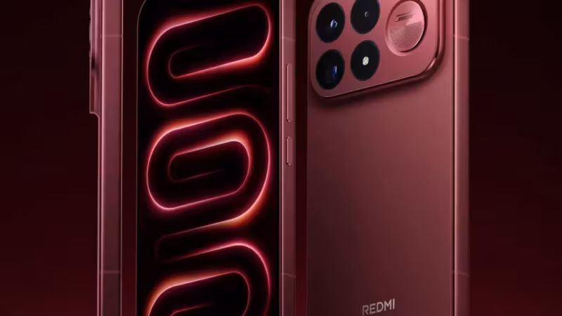 Мобильный телефон Redmi K100 Pro Max спереди и сзади