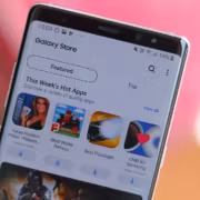 Экран смартфона Samsung Galaxy Store с приложениями