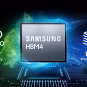 Samsung переключила клиентов на 5 нм из-за загрузки 4-нм линий HBM4 1 Инфографика с микросхемой Samsung HBM4 и графиками повышения эффективности