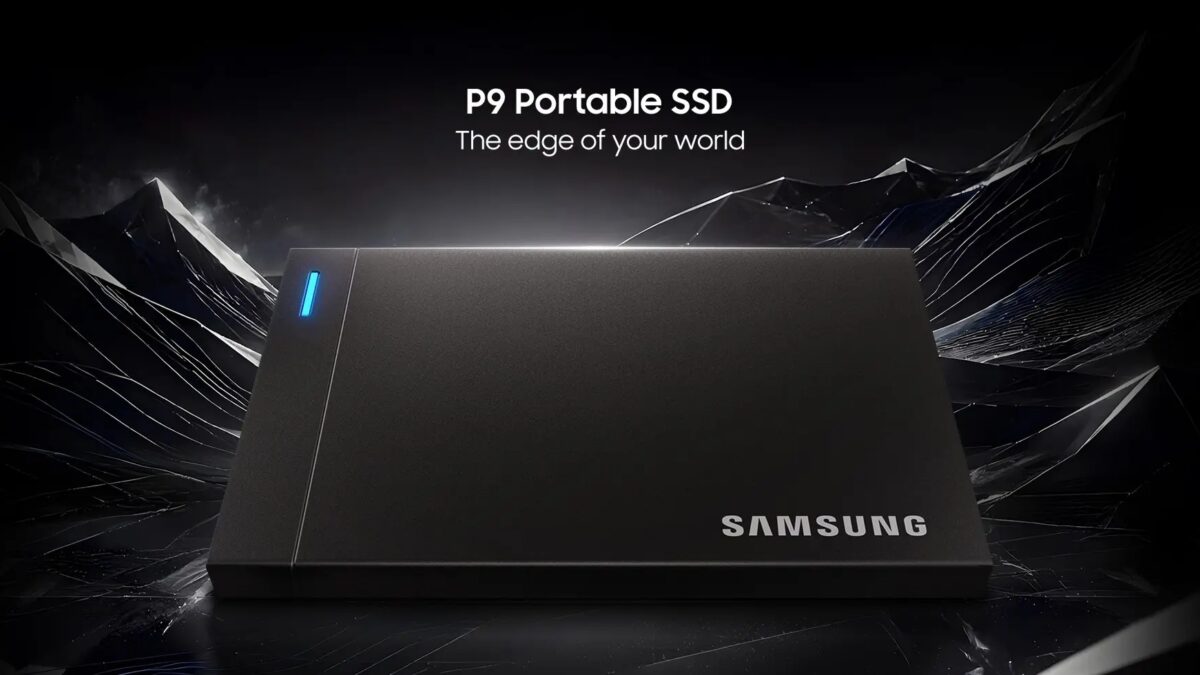 Samsung показала SSD P9 и P7 с USB4 на Gamescom 2026 5 Samsung P9 Portable SSD на фоне горных пиков
