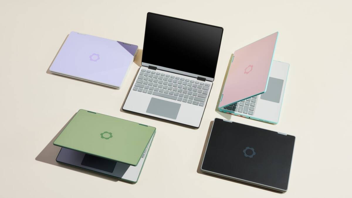 Самый милый Framework Laptop 12 получил чипы Intel, подсветку и Linux 3 Множественные ноутбуки Framework Laptop 12 разных цветов