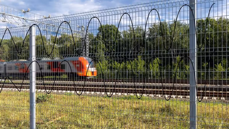 система охраны периметра Трибоник металлический забор городские улицы