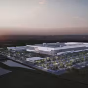 Современное здание фабрики SK hynix для производства HBM