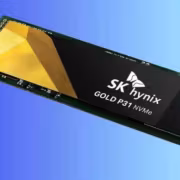 SSD SK hynix GOLD P31 NVMe с черным и золотым дизайном