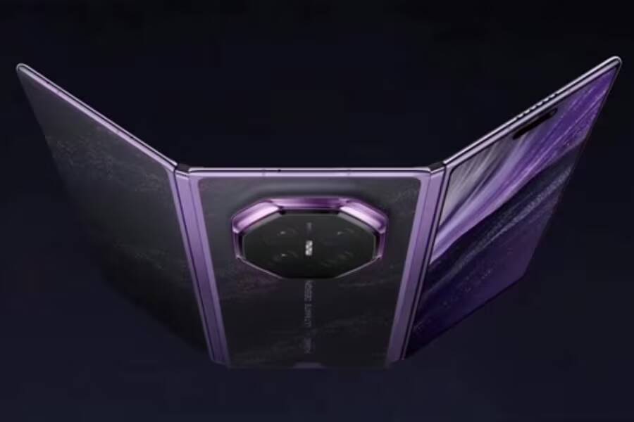 Складной смартфон Huawei Mate XT 2 с U-образным механизмом