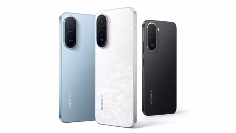 Три смартфона Redmi 17 5G с разных сторон