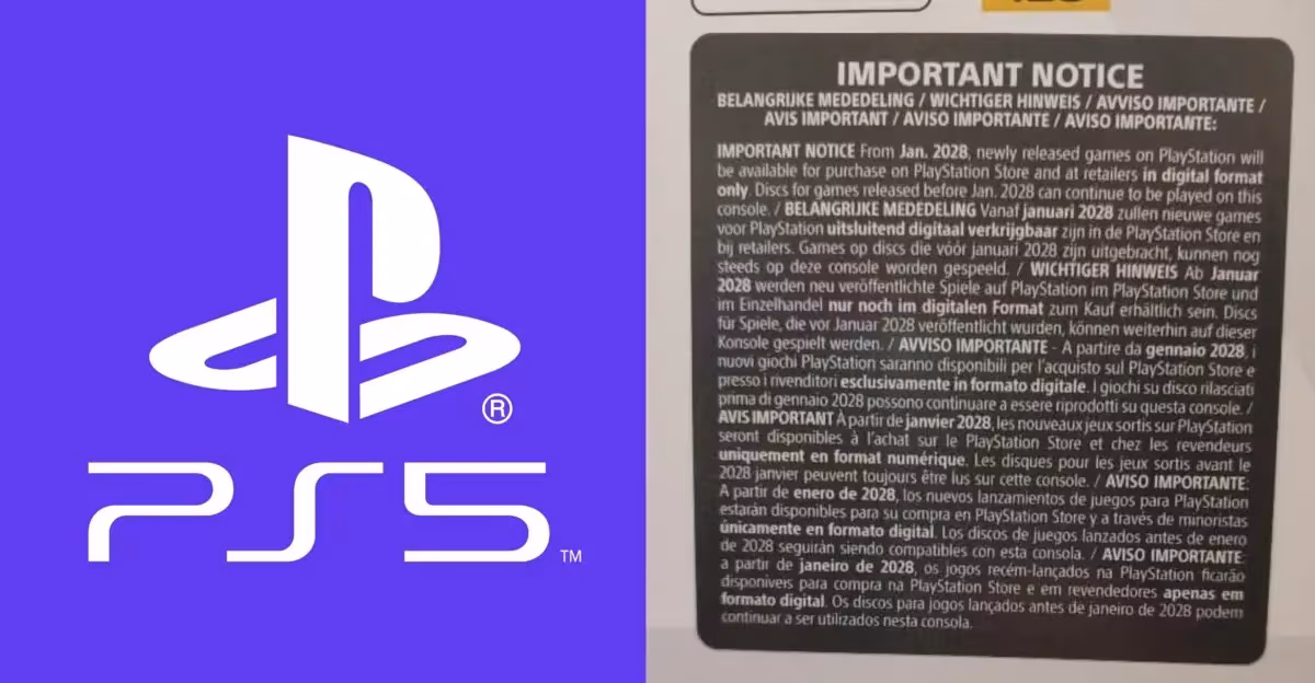 Sony предупредила о конце дисков для новых игр PlayStation 5 на коробках с консолью