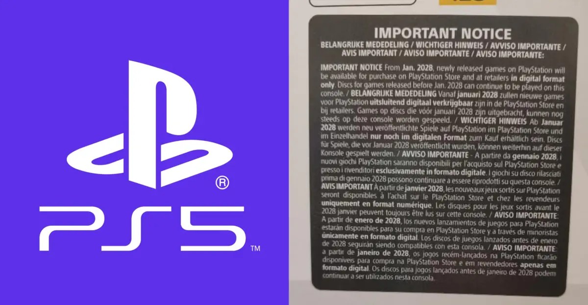 Sony предупредила о конце дисков для новых игр PlayStation 5 на коробках с консолью