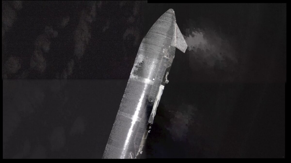 SpaceX показала, как Starlink V3 снимают Starship на орбите 1 SpaceX показала, как Starlink V3 снимают Starship на орбите